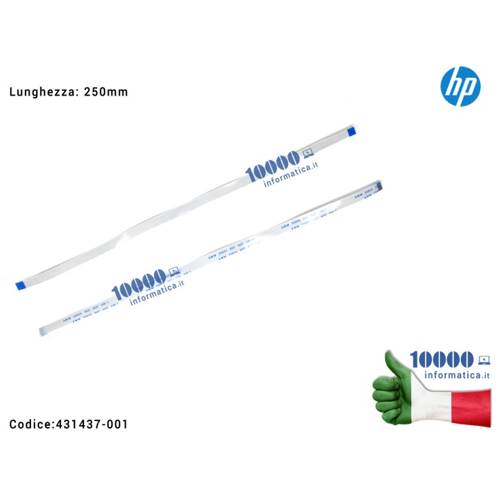 Cavo Accensione HP Pavilion DV6000 DV9000 DV2000 V3000 (250mm) Power Cable Forward AWM 20624 80C 60V VW-1 (12 PIN)