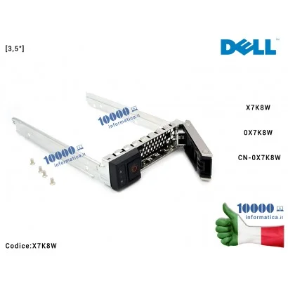 X7K8W Caddy Tray HDD [3,5"] DELL PowerEdge Server R240 R340 R440 R540 R640 R740 R740XD R6415 R7415 R7425 (14th Gen Server) LF...