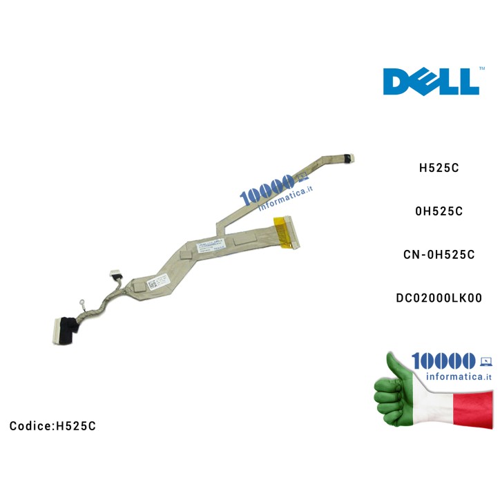 Cavo Flat LCD DELL Vostro 1310 DC02000LK00 H525C 0H525C CN-0H525C DC02000LK00