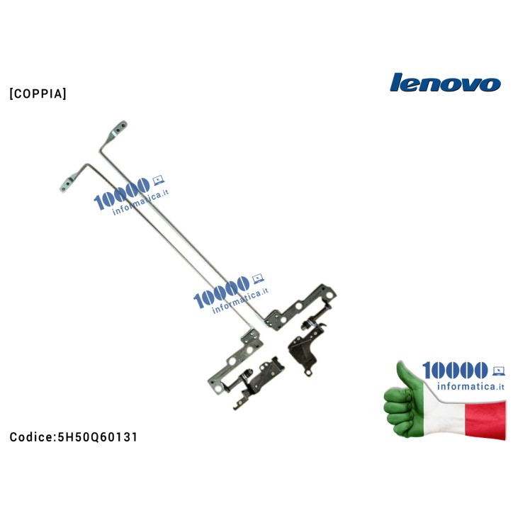 Cerniere Hinges LENOVO V130-15 V330-15 V130-15IKB V130-15IGM V130-15IKB V130-15ISK V330-15ISK V330-15IKB [COPPIA] 5H50Q60131 FRU