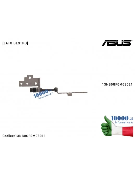 13NB0GF0M03011 Cerniera Hinge [DX] ASUS S410 A411 F411 K410 P1410 S401 S410QA S410U S410UA S410UF S410UN S410UQ X411 X411Q X4...