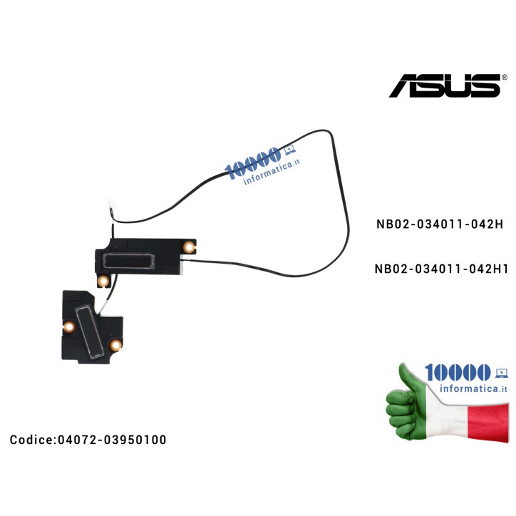 Altoparlanti Speaker ASUS TUF Dash F15 FX516 FX516P FX516PM (SET SPEAKERS R+L) 04072-03950100 NB02-034011-042H NB02-034011-042H1