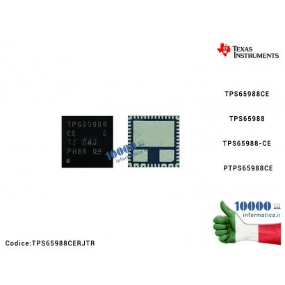 IC Chip TI TPS65988CERJTR TPS65988CE TPS65988 TPS65988-CE PTPS65988CE VQFN56 8 Dual Port USB Type-C and USB PD Controller with Integrated Source andSink Power Path Supporting USB3 and Alternate Mode