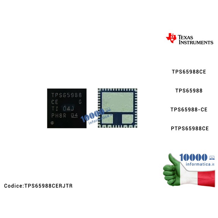 IC Chip TI TPS65988CERJTR TPS65988CE TPS65988 TPS65988-CE PTPS65988CE VQFN56 8 Dual Port USB Type-C and USB PD Controller with I