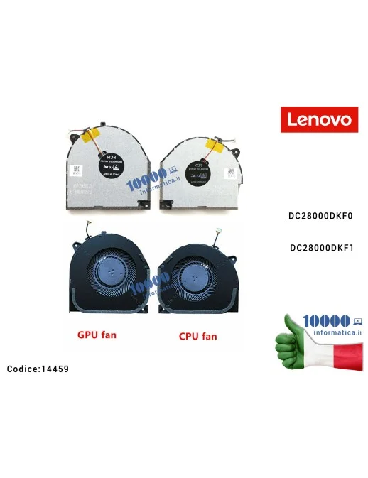 14459 Ventola Fan CPU + GPU LENOVO Legion Y530-15ICH (81LB) (81M7) [COPPIA] Y7000 DC28000DKF0 DC28000DKF1