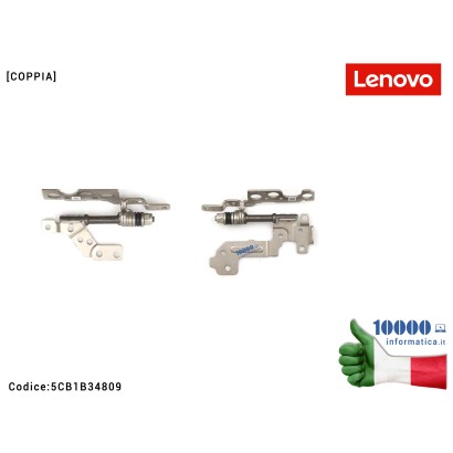 5H50S28995 Cerniere Hinges Cerniera Hinge LENOVO ThinkBook 15 G2 ITL (20VE) 15 G3 ACL (21A4) 15 G2 ARE (20VG) [COPPIA] 5H50S2...