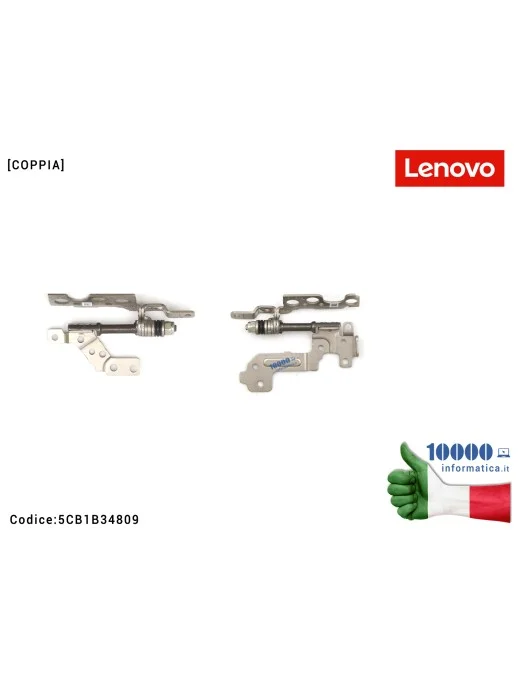 5H50S28995 Cerniere Hinges Cerniera Hinge LENOVO ThinkBook 15 G2 ITL (20VE) 15 G3 ACL (21A4) 15 G2 ARE (20VG) [COPPIA] 5H50S2...