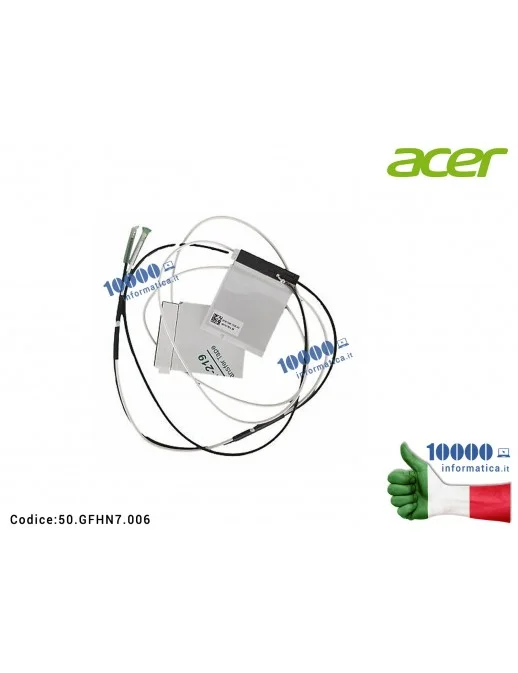 50.GFHN7.006 Cavo Antenna Main+AUX [COPPIA] ACER Aspire E5-523 E5-575 E5-576 F5-573 TMP259-G2 50.GFHN7.006 50GFHN7006