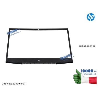 L20309-001 Cornice Display Bezel LCD HP Gaming Pavilion 15-CX 15T-CX 15-CX000 15-CX0001NL TPN-C133 TPN-C134 AP28B000200 L2030...