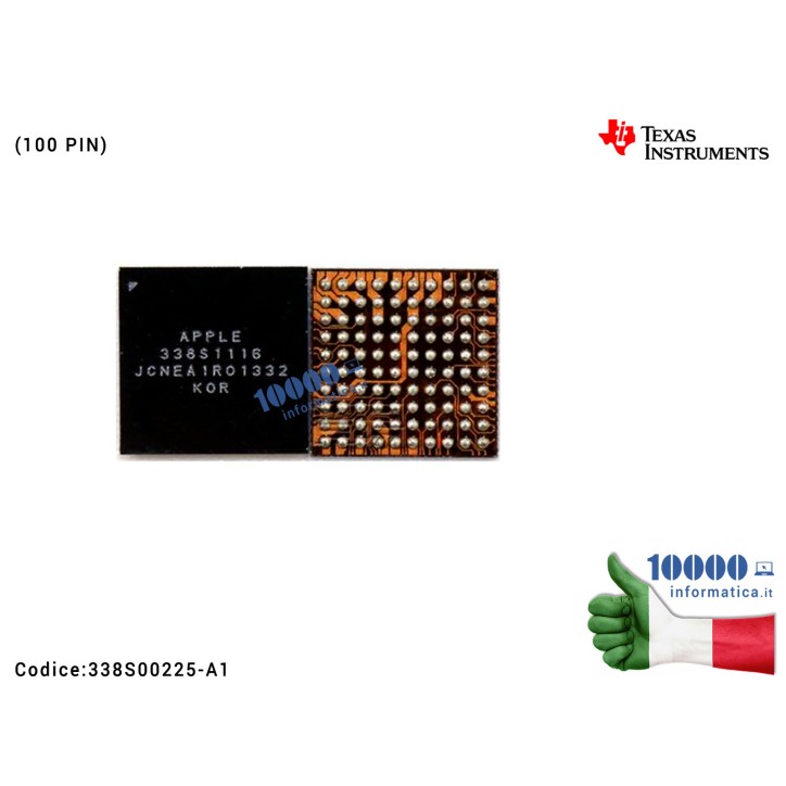 IC Chip 338S1116 Audio Principale Fix iPhone 5C iPad 5 iPad mini (100 PIN) Main Audio 338S1116-A