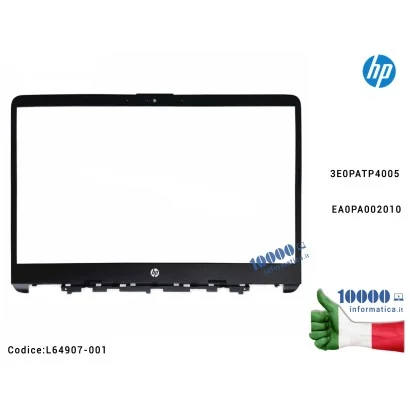 L64907-001 Cornice Display Bezel LCD HP 14T-DQ 14-FQ 14s-DQ TPN-Q221 L64907-001 3E0PATP4005 EA0PA002010