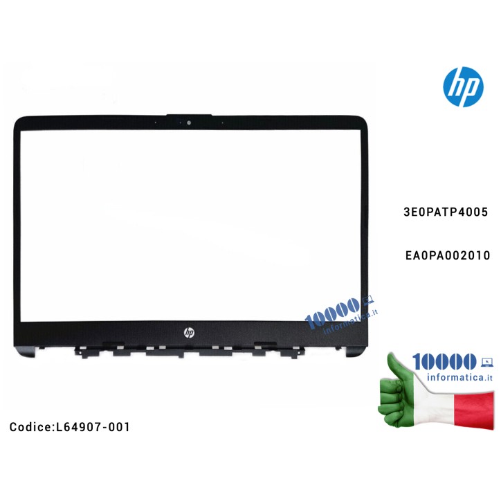 Cornice Display Bezel LCD HP 14T-DQ 14-FQ 14s-DQ TPN-Q221 L64907-001 3E0PATP4005 EA0PA002010