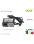 AP.01801.001 Alimentatore ACER 18W 12V 1,5A [3,0x1,1mm] Aspire SW5-011 Iconia A100 A101 A200 A210 A211 A3-A10 A500 A501 B1-71...