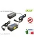 KP.06503.012 Alimentatore ACER 65W 19V 3,42A [3,0x1,1mm] Aspire S5-391 S3-392 S7-391 S7-191 V3-371 V3-331 E5-552 R7-571 Chrom...