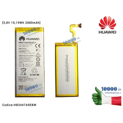 HB3447A9EBW Batteria 24021854 HUAWEI P8 (GRA-L09) [2680mAh 3,8V 10,19Wh] 1ICP4/47/107