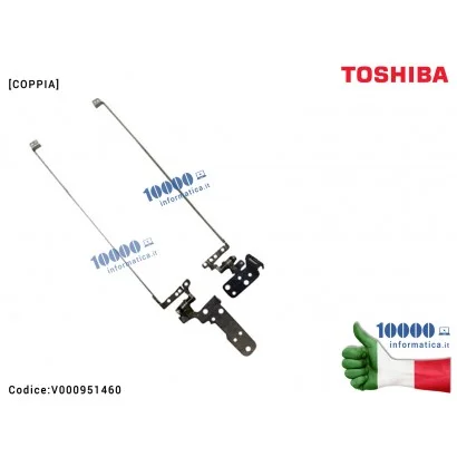 V000951460 Cerniere Hinges Cerniera TOSHIBA Satellite L30W-B [COPPIA]