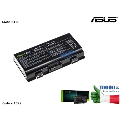 AS29 Batteria A31-X58 Green Cell Compatibile per ASUS X51 X51RL X58 X58L X58C Pro52J [4400mAh]