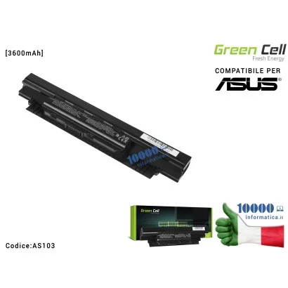 AS103 Batteria A32N1331 Green Cell Compatibile per ASUS AsusPRO P2420 P2420L P2440U P2520 P2520L PU550C [3600mAh]