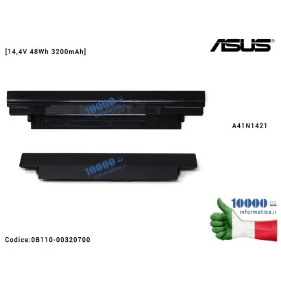 0B110-00320700 Batteria A41N1421 ASUS [14,4V] ASUSPRO P2530U P2530UJ PU451L PU451LD PU551JA PU551JD PU551JH PU551LA PU551LD P...