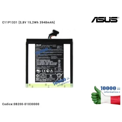 0B200-01030000 Batteria C11P1331 ASUS Fonepad 8 FE380CG (K016) [3,8V 15,2Wh 3948mAh] 0B200-01030000