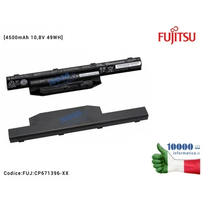 FUJ:CP671396-XX Batteria CP671396 FUJITSU LifeBook A514 A544 A555 A557 AH544 AH564 E544 E546 E547 E554 [4500mAh 10,8V 49WH] C...