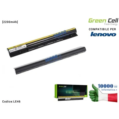 LE46 Batteria L12L4A2 Green Cell Compatibile per LENOVO IdeaPad Z70 G500 G70 G50 G505S Z51 S410P Z710 [2200mAh]