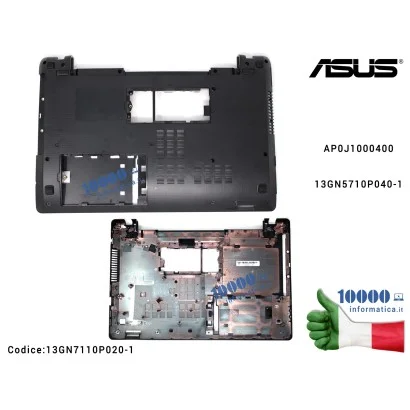 13GN7110P020-1 Bottom Case Cover Lower Inferiore ASUS A53U X53U K53BE K53BR K53BY K53TA K53TK K53U K53Z AP0J1000400 13GN5710P...