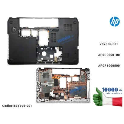 686896-001 Bottom Case Scocca Inferiore HP Envy M6 M6-1000 M6T-1000 AP0U9000100 707886-001 AP0R1000500