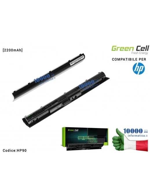 HP90 Batteria HSTNN-LB6S Green Cell Compatibile per HP Pavilion 14-AB 15-AB 15-AK 17-G [2200mAh]