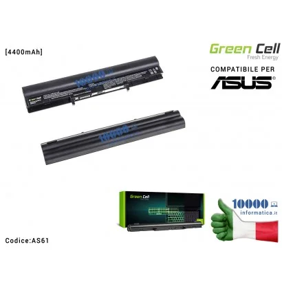 Batteria A41-U36 Green Cell Compatibile per ASUS U32 U32U U32JC X32 U36 U36J U36S U36JC U36SG [4400mAh]
