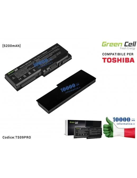 TS09PRO Batteria PA3536U-1BRS Green Cell PRO Compatibile per TOSHIBA Satellite Pro L350 P200 P300 [5200mAh]