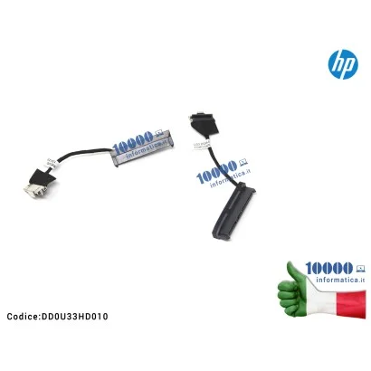 DD0U33HD010 Cavo Connettore Hard Disk HDD SATA HP Pavilion UltraBook 14-B 15-B Sleekbook 14 14-B109WM Chromebook 14-C