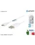 ES84001-2M-WHITE Cavo Dati Ricarica USB a microUSB eSTUFF [2 metri] Asus Samsung Huawei Lenovo Nokia