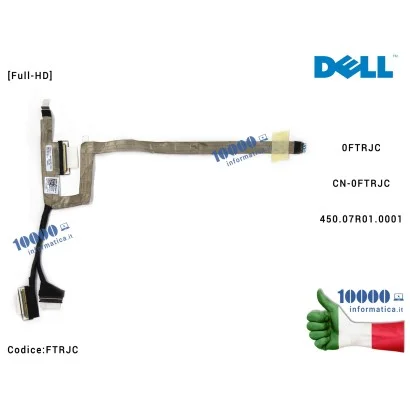 FTRJC Cavo Flat LCD DELL Inspiron 13-5368 13-5378 13-5379 [Full-HD] 450.07R01.0001 FTRJC 0FTRJC CN-0FTRJC