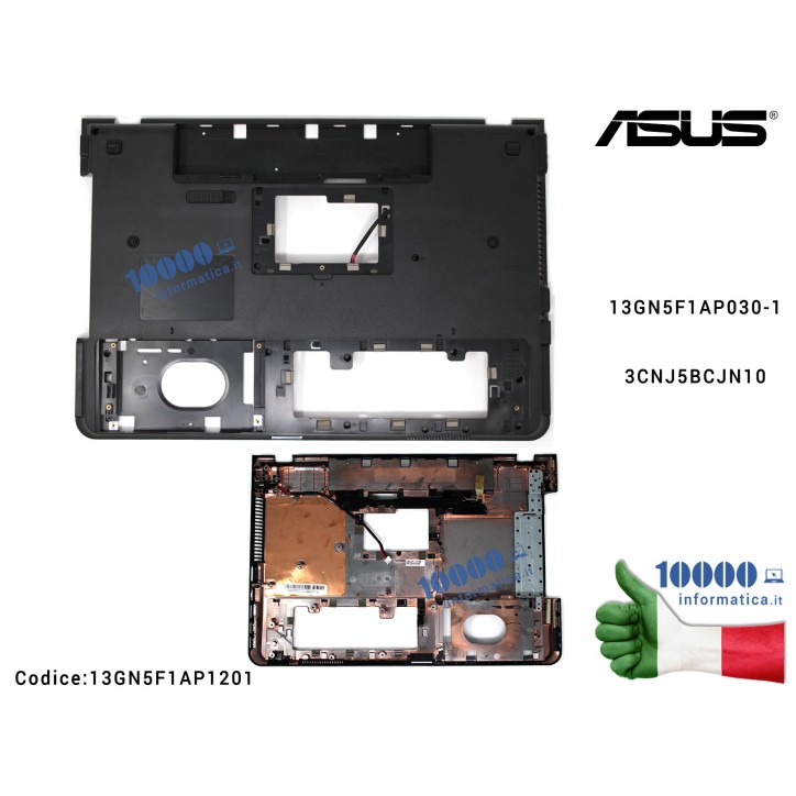 Bottom Case Cover Lower Inferiore ASUS N55S N55U N55SF N55SL 13GN5F1AP030-1 3CNJ5BCJN10