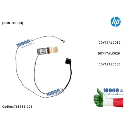 765785-001 Cavo Flat LCD HP [NON TOUCH] Pavilion 17-F 17T-F 17Z-F Envy 17-K 17T-K 17T-K000 DDY17ALC010 DDY17ALC020 DDY17ALC000