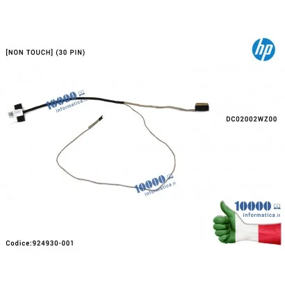 924930-001 Cavo Flat LCD (30 PIN) HP Pavilion 15-BS 15-BW 250 G6 255 G6 TPN-C129 TPN-C130 CBL50 DC02002WZ00