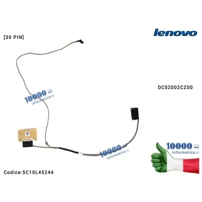 5C10L45244 Cavo Flat LCD LENOVO IdeaPad 310S-14 310S-14ISK 310S-14IKB 510S-14ISK (30 PIN) DC02002CZ00 5C10L45244 FRU5C10L45244