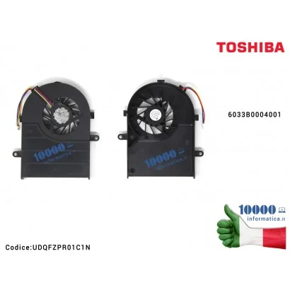 UDQFZPR01C1N Ventola di Raffreddamento Fan CPU TOSHIBA Satellite A100 UDQFZPR01C1N 6033B0004001