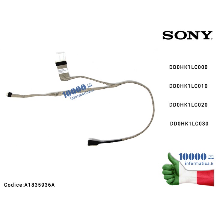 Cavo Flat LCD SONY VPC-EH PCG-71911M PCG-71912L PCG-71913L DD0HK1LC000 DD0HK1LC010 DD0HK1LC020 DD0HK1LC030