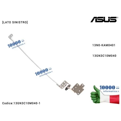 13GN3C10M040-1 Cerniera Hinge ASUS K53 K53E K53SC K53SD K53SJ K53SK K53SM K53SV [LATO SINISTRO] 13N0-KAM0401 13GN3C10M040