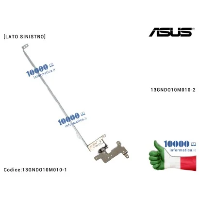 13GNDO10M010-1 Cerniera Hinge ASUS [SX] P751J P751JF P751JA X75A X75V X75VB X75VC X75VD [LATO SINISTRO] 13GNDO10M010-2