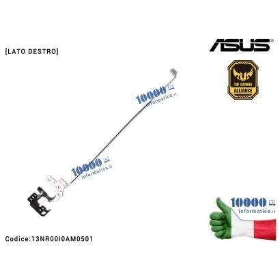 13NR00I0AM0501 Cerniera Hinge [DX] ASUS FX504 FX504GD FX504GE FX504GM FX504G TUF504GD TUF504GE TUF504GM TUF554GE TUF554GM PX5...