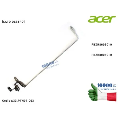 33.PTN07.003 Cerniera [DX] Hinge ACER Aspire 5745 5553 5553G 5745G 5745Z [LATO DESTRO] FBZR8003010 FBZR8005010 33.PTN07.003 3...