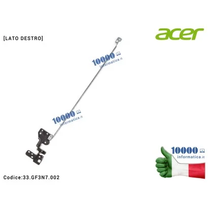 33.GF3N7.002 Cerniera [DX] Hinge ACER Aspire E5-475 E5-475G TravelMate TMP249-G2-M TMP249-G2-MG TMP249-M [LATO DESTRO] 33.GF3...