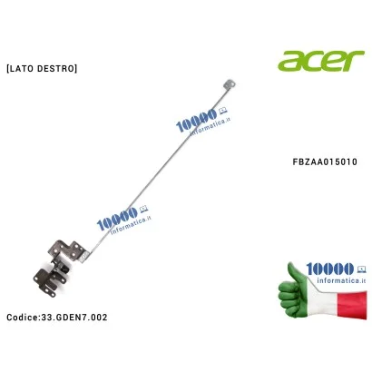 33.GDEN7.002 Cerniera [DX] Hinge ACER Aspire E5-523 E5-523G E5-553 E5-575 E5-575G E5-576 F5-522 F5-573 K50-20 50.GEQN7.001 Tr...