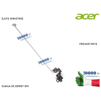 33.GDEN7.001 Cerniera [SX] Hinge ACER Aspire E5-523 E5-523G E5-553 E5-575 E5-575G E5-576 F5-522 F5-573 K50-20 50.GEQN7.001 Tr...