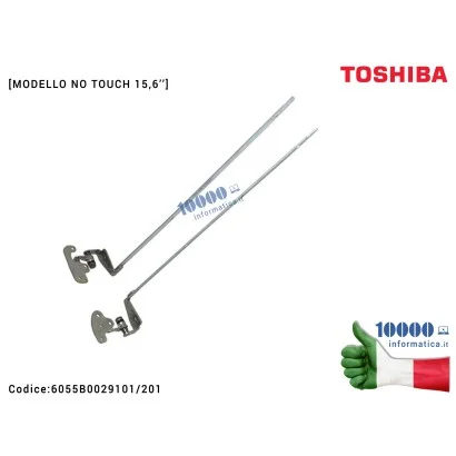 6055B0029101/201 Cerniere Hinges Cerniera TOSHIBA Satellite C50 C50-A C50D-A C55 C55A C55-A C55D C55D-A C55T C55DT 15,6'' (MO...