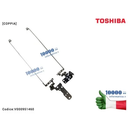 V000951460 Cerniere Hinges Cerniera TOSHIBA Satellite L30W-B [COPPIA] V000951460