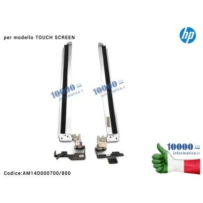 774166-001 Cerniere Hinges HP [TOUCH] 15-G 15-R 15-H 15-S 250 G3 255 G3 256 G3 [COPPIA] AM14D000700 AM14D000800